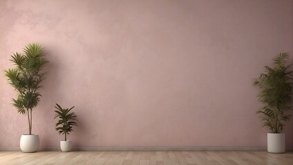 Blank light pink empty wall