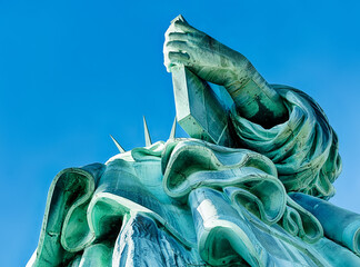 Statue Of Liberty With Book