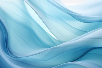 Layers of translucent waves in azure and cerulean, evoking a sense of depth and tranquility.