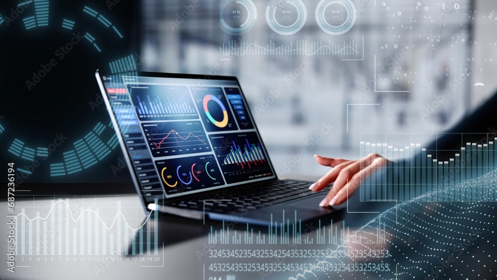 Aufkleber Data Analyst Using Data Analytics KPI