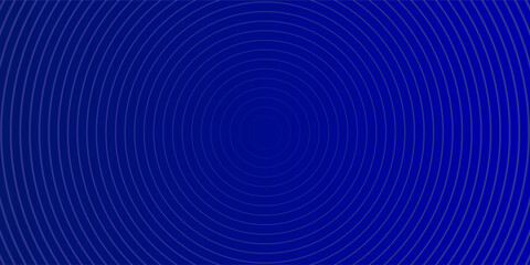 Abstract glowing circle lines on dark blue background. Geometric stripe line art design. Modern shiny blue lines. Futuristic technology concept. Suit for poster, cover, banner, brochure, website art