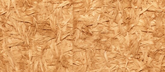 Tileable 3D rendering of a light brown background texture made from compressed wood particle board such as redwood pine oak fiberboard plywood or OSB Copy space image Place for adding text or d - obrazy, fototapety, plakaty