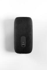Obraz premium black smart speaker for home on white background