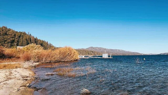 autumn landscape with lake, landscape, water, nature, sky, lake, river, sea, autumn, summer, mountain, beach, travel, tree, view, coast, rock, grass, forest, clouds, mountains, park, day, ocean, sun, 