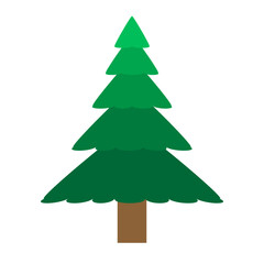 Christmas tree 4. Vector image. Graphic resource