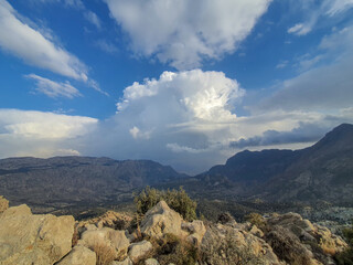 landscape with sky and clouds