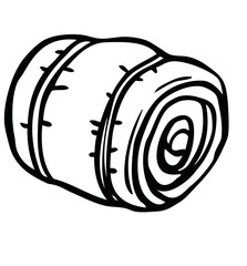 Schlafsack, Hiking, Camping - Symbol. Vector