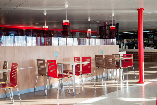 fast food restaurant cafe interior