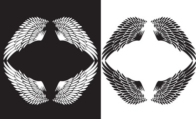 Elegant Wings EPS illustration, a captivating portrayal of ethereal beauty and freedom.