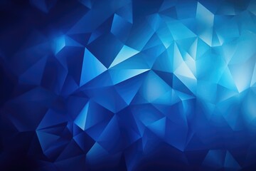 A blue abstract background featuring an arrangement of triangles. Suitable for various design projects