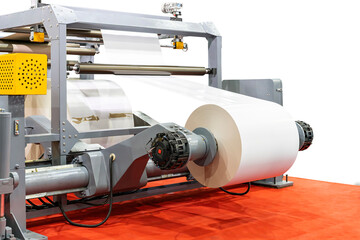 close up electric motor and paper roll sheet system for converting or feed paper of high speed...