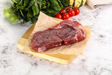 Raw rib eye beef premium steak