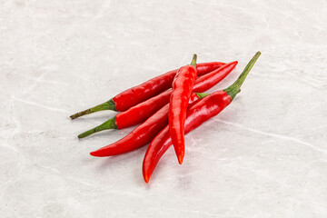 Hot and spicy chili pepper