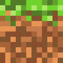 random retro background. pixel 2d shapes. retro game vintage millenium pixel 