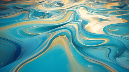 A digitally created floor pattern reminiscent of underwater scenes, with fluid shapes and marine-inspired colors.