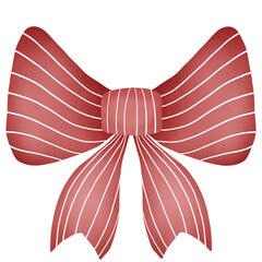 Christmas red ribbon 