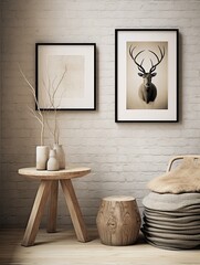 Nordic Wall Art: Minimalist Designs in Muted Tones with Natural Elements, Embracing the Scandinavian Retreat Vibe
