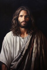 Jesus Christ, Jesus of Nazareth portrait on dark background