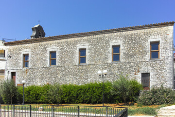 Street and building at town of Arta, Epirus, Greece