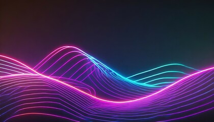 neon waves background