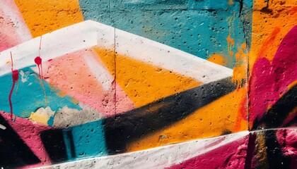 graffiti wall abstract background generative ai not real photo idea for artistic pop art background...