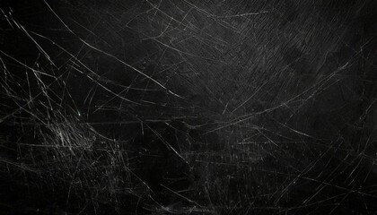 scratch black background overlay abstract black dark background broken cracks and scratches for overlay - obrazy, fototapety, plakaty