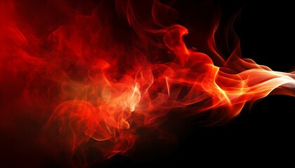abstract red smoke flames texture generative ai