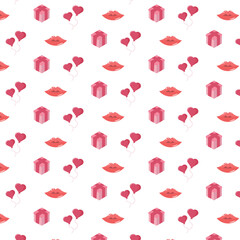 cute seamless pattern with hearts. for postcards and wallpaper. Love