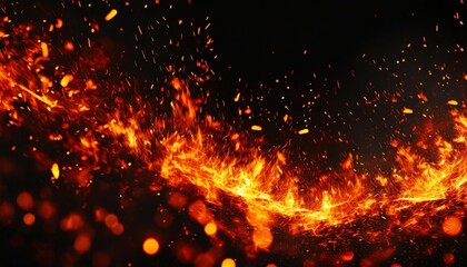 fire embers particles over black background fire sparks background abstract dark glitter fire particles lights effect