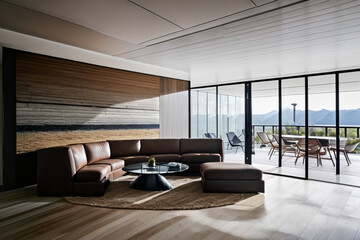 Fototapeta premium neat modern interior. generative AI.