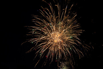 Obraz premium Colorful fireworks at night
