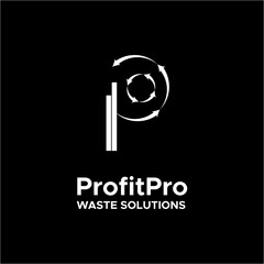 Waste Recycling Company Logo Design with Symbol of P in Creative Style
