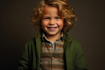 Joyful Toddler in Playful Attire