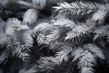 Snow-Laden Pine in Winter's Embrace