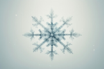 Snowflake Serenity: Wintry Gray Scene