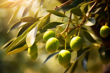 Olive Grove Elegance: Green Gems