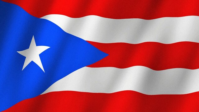Puerto Rico flag waving in the wind. Flag of Puerto Rico images