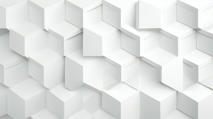 abstract 3d white hexagon background