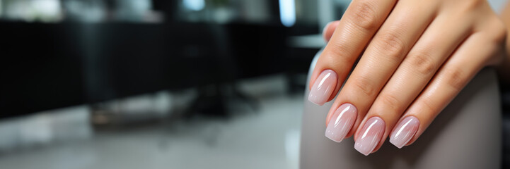 Beautifully Polished Nail Extensions 