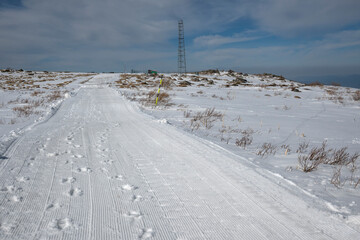 Fototapeta premium Winter landscape of Vitosha Mountain, Bulgaria