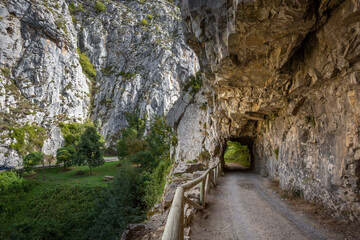 the path to Cueva Huerta (Fresnedo), Las Ubiñas - La Mesa Natural park, Municipality of Teverga, Asturias, Spain