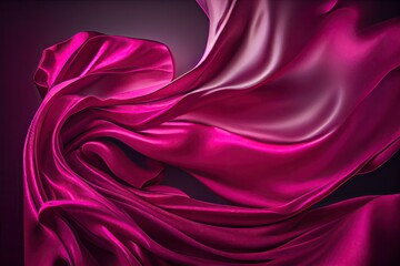Abstract background. Colorful flying silk. Fabric in the wind. Cloth Wallpaper.