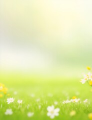 Bokeh blurred nature background. AI generated illustration