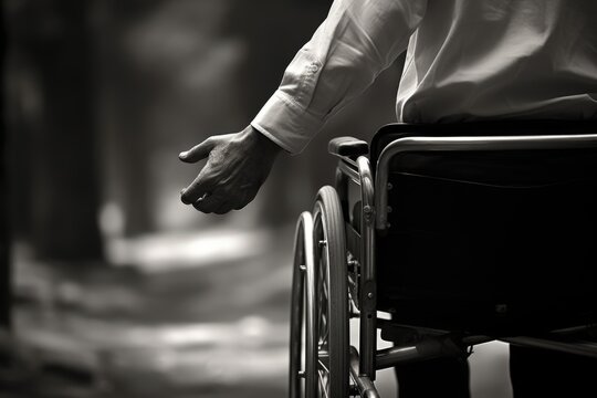 a photo capturing the details of a person in a wheelchair, emphasizing the significance of visibility and awareness on International Day of Persons with Disabilities