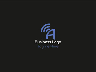 signal letter business logo design