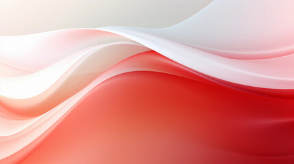 Crimson Currents: Dynamic Waves in White and Red Hues