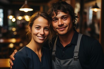 portrait of barista staff at the coffee shop