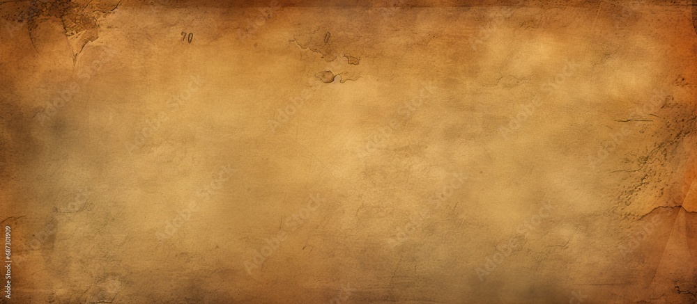 Fototapete Aged paper texture with ancient parchment background Copy space image Place for adding text or design