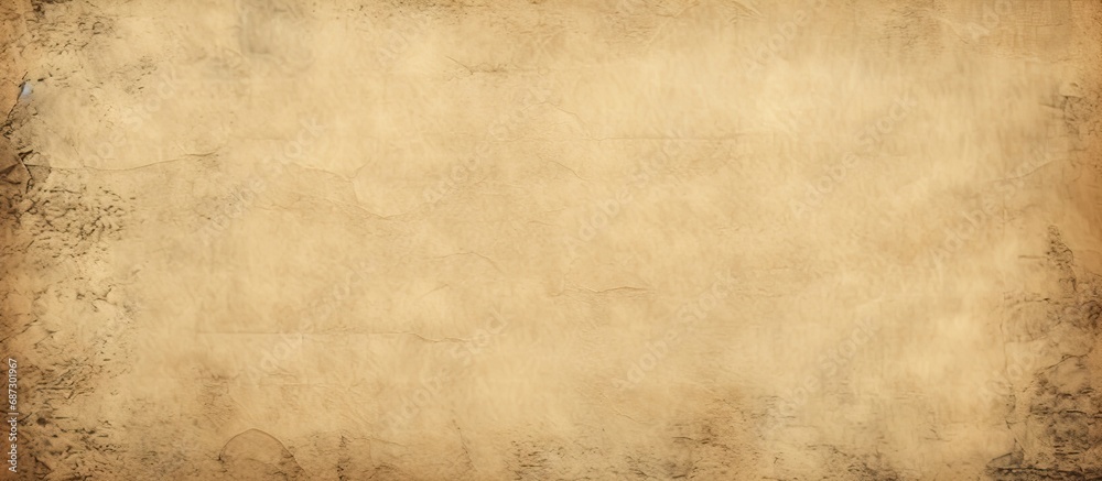 Fototapete Aged paper texture with ancient parchment background Copy space image Place for adding text or design