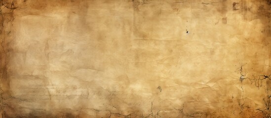 Aged paper texture with ancient parchment background Copy space image Place for adding text or design